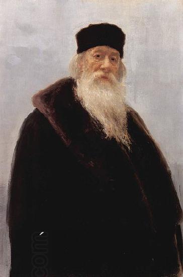 Ilya Repin Portrait of Vladimir Vasilievich Stasov, Russian art historian and music critic China oil painting art